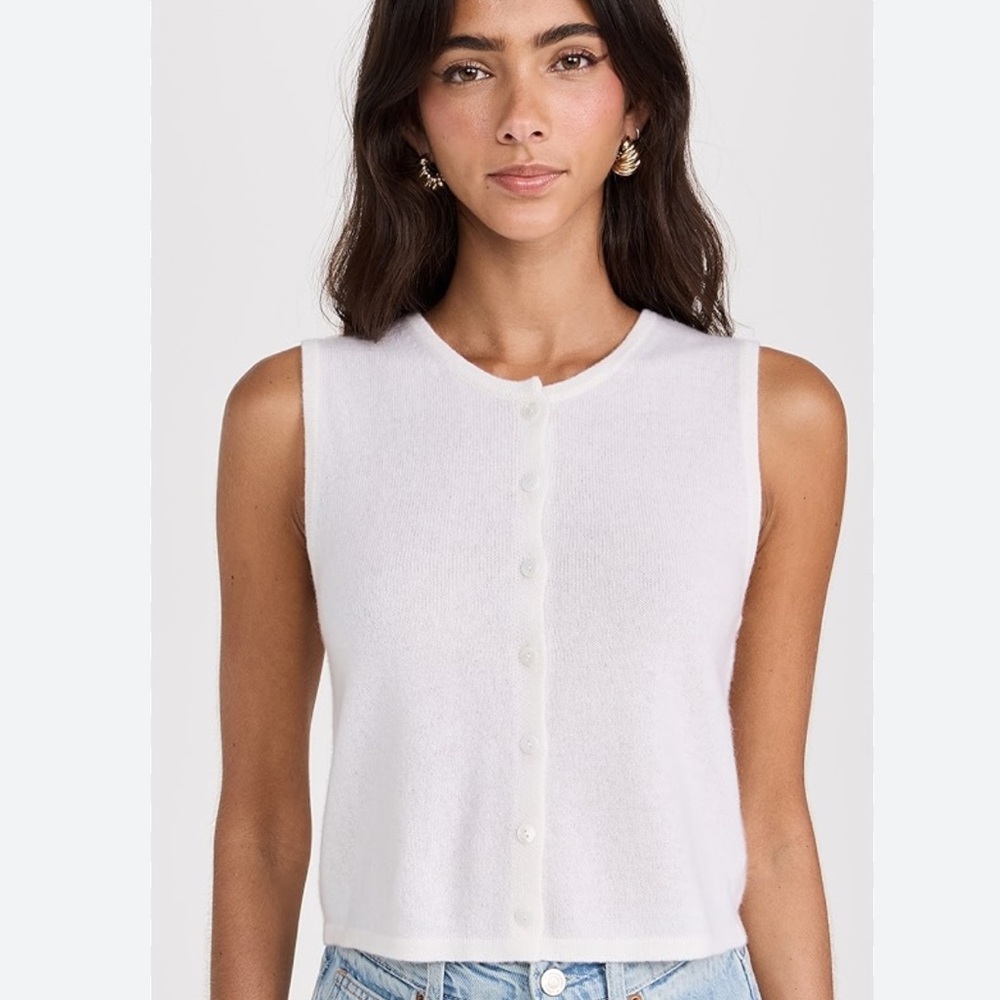 Reformation Cashmere Janice Sweater Vest